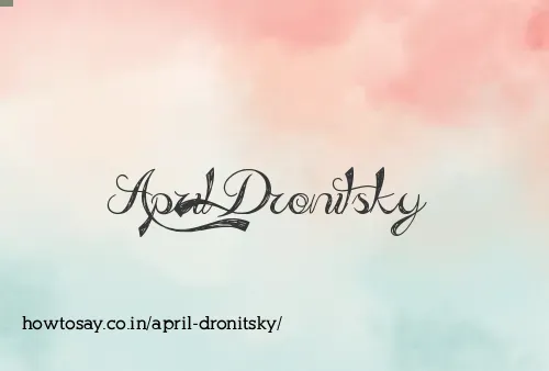April Dronitsky