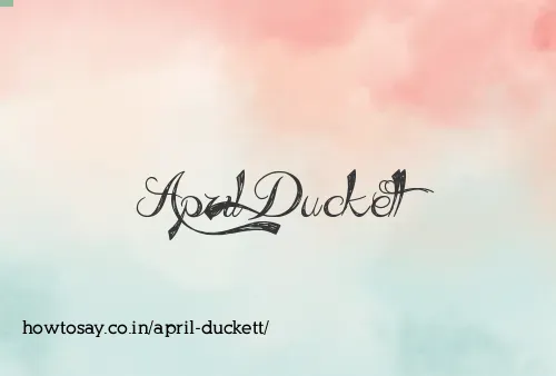 April Duckett