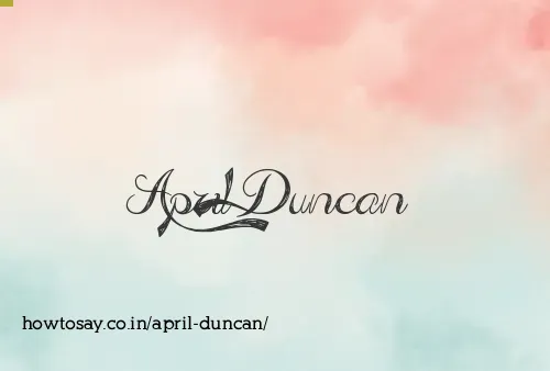 April Duncan