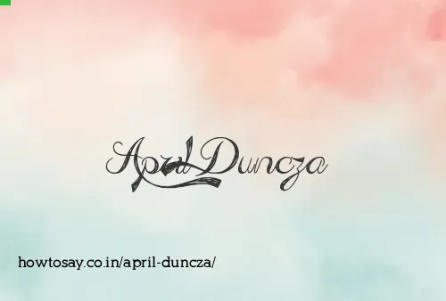 April Duncza