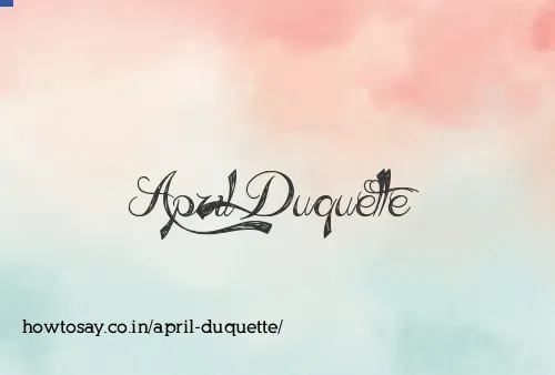 April Duquette
