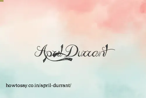 April Durrant