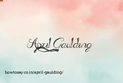 April Gaulding