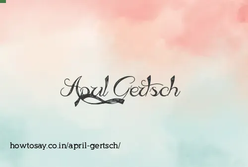 April Gertsch