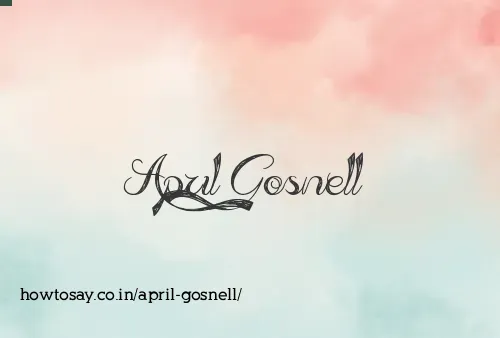 April Gosnell
