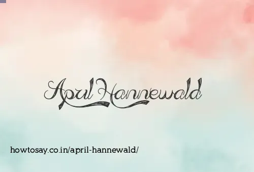 April Hannewald