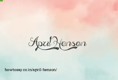 April Henson