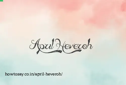 April Heveroh