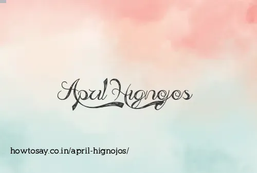 April Hignojos
