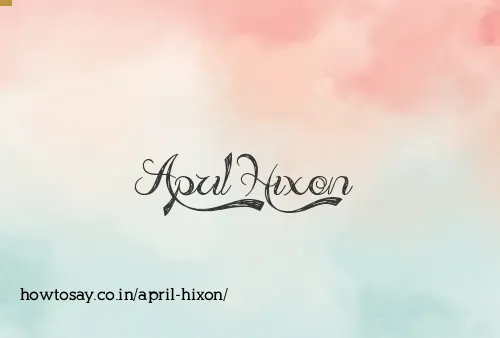 April Hixon