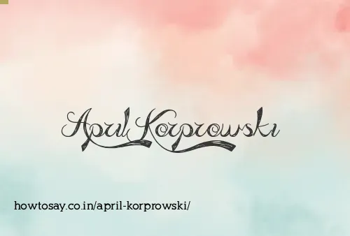 April Korprowski