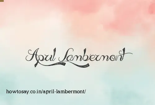 April Lambermont