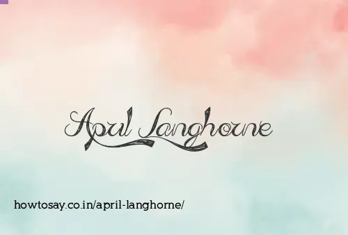 April Langhorne
