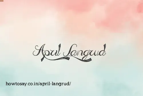 April Langrud