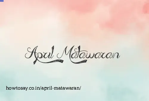 April Matawaran