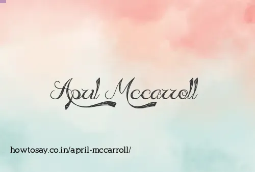 April Mccarroll