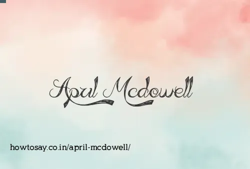 April Mcdowell