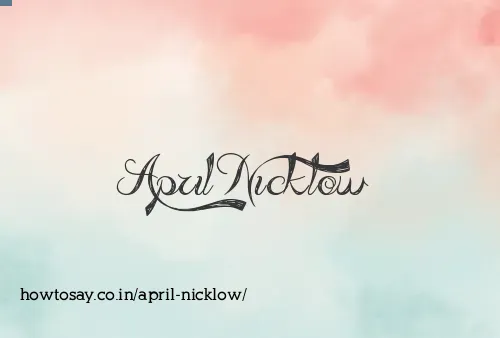 April Nicklow