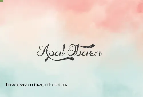 April Obrien