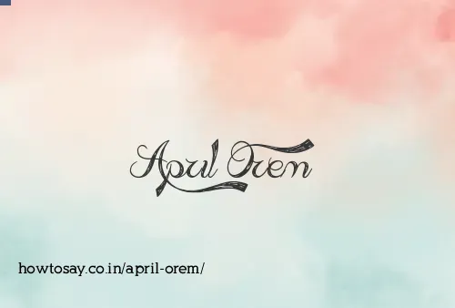 April Orem