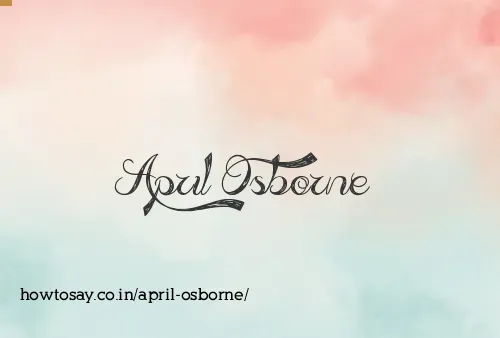 April Osborne