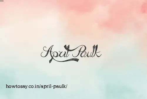 April Paulk