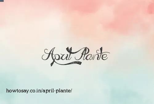 April Plante