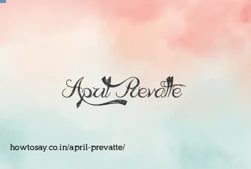 April Prevatte