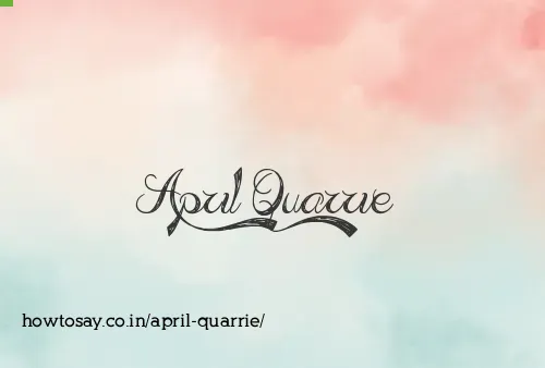 April Quarrie