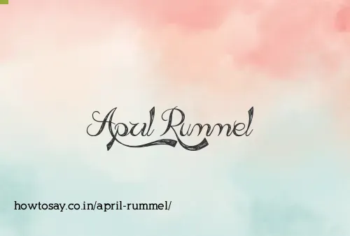 April Rummel