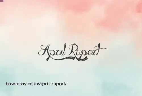 April Ruport