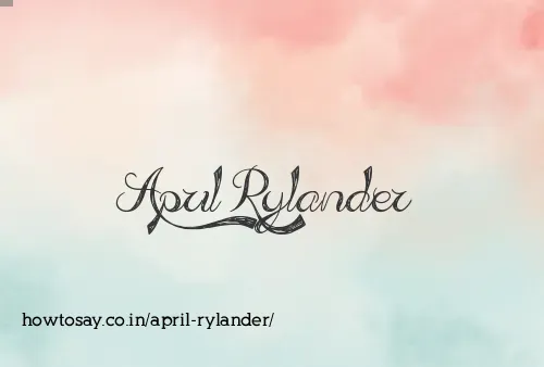 April Rylander