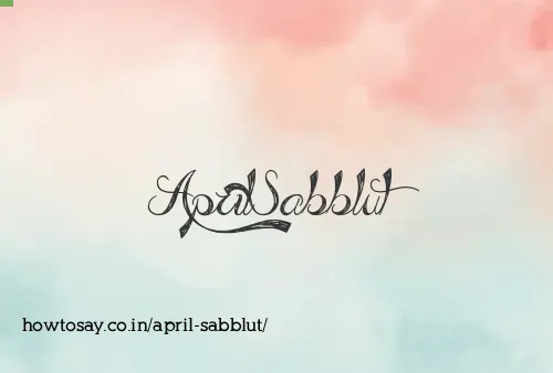April Sabblut