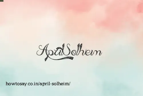 April Solheim