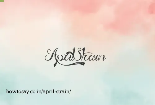 April Strain