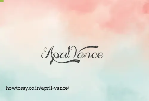 April Vance