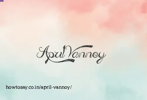 April Vannoy