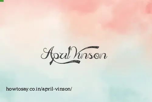 April Vinson