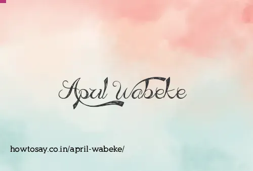April Wabeke