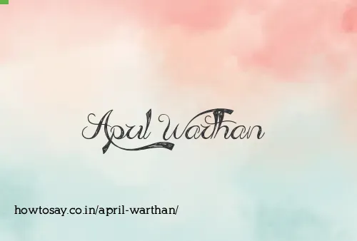 April Warthan