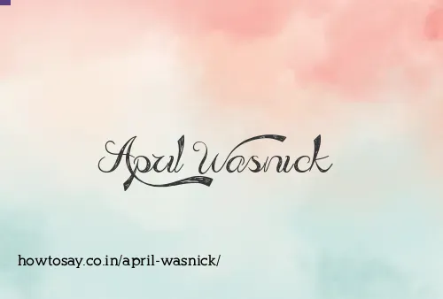 April Wasnick