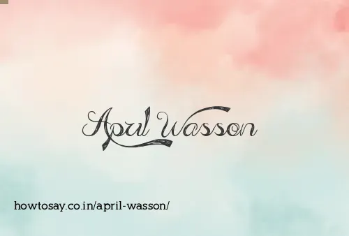 April Wasson