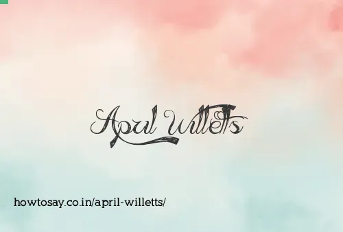 April Willetts