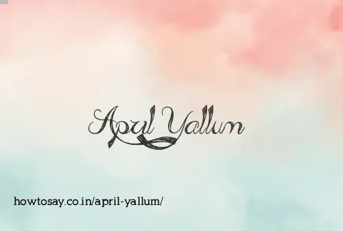April Yallum