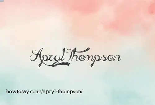 Apryl Thompson