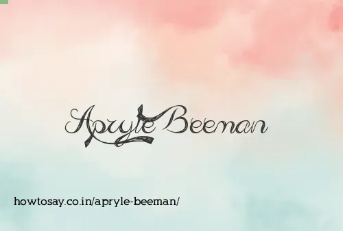 Apryle Beeman