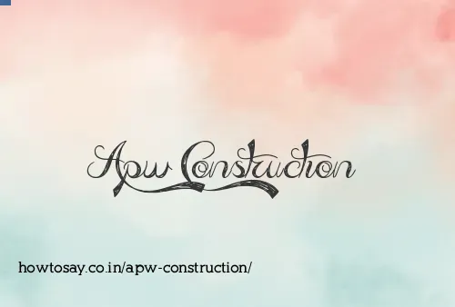 Apw Construction