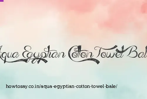 Aqua Egyptian Cotton Towel Bale