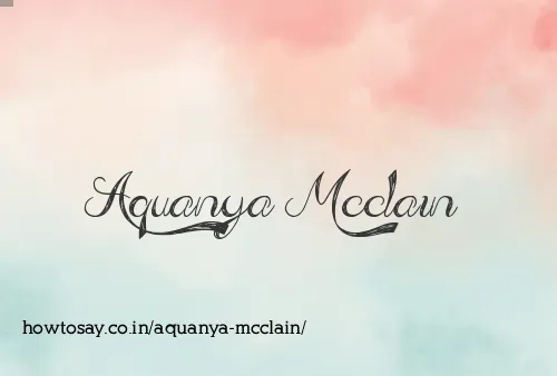 Aquanya Mcclain