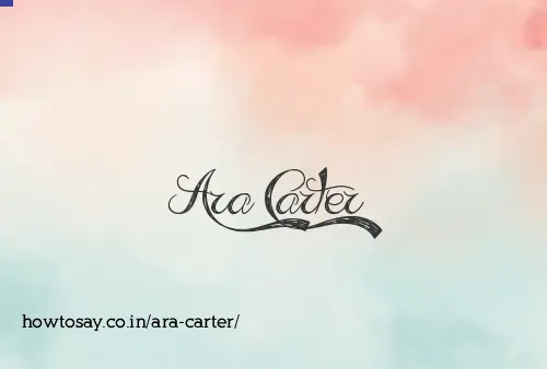 Ara Carter